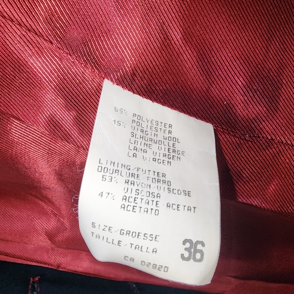 Mondi Business Womens Navy Long Button Up Blazer Jacket & Maxi Skirt Sz US 6/36 - Picture 6 of 10